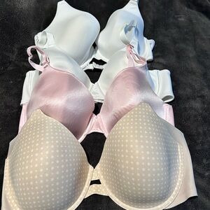 Women's Intimates Set - White, Pink, and Cream Bras